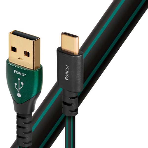 AudioQuest Forest USB 2.0 Cable | 0.75 Meter, Type-C To Type-A
